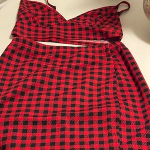 Two piece top and skirt